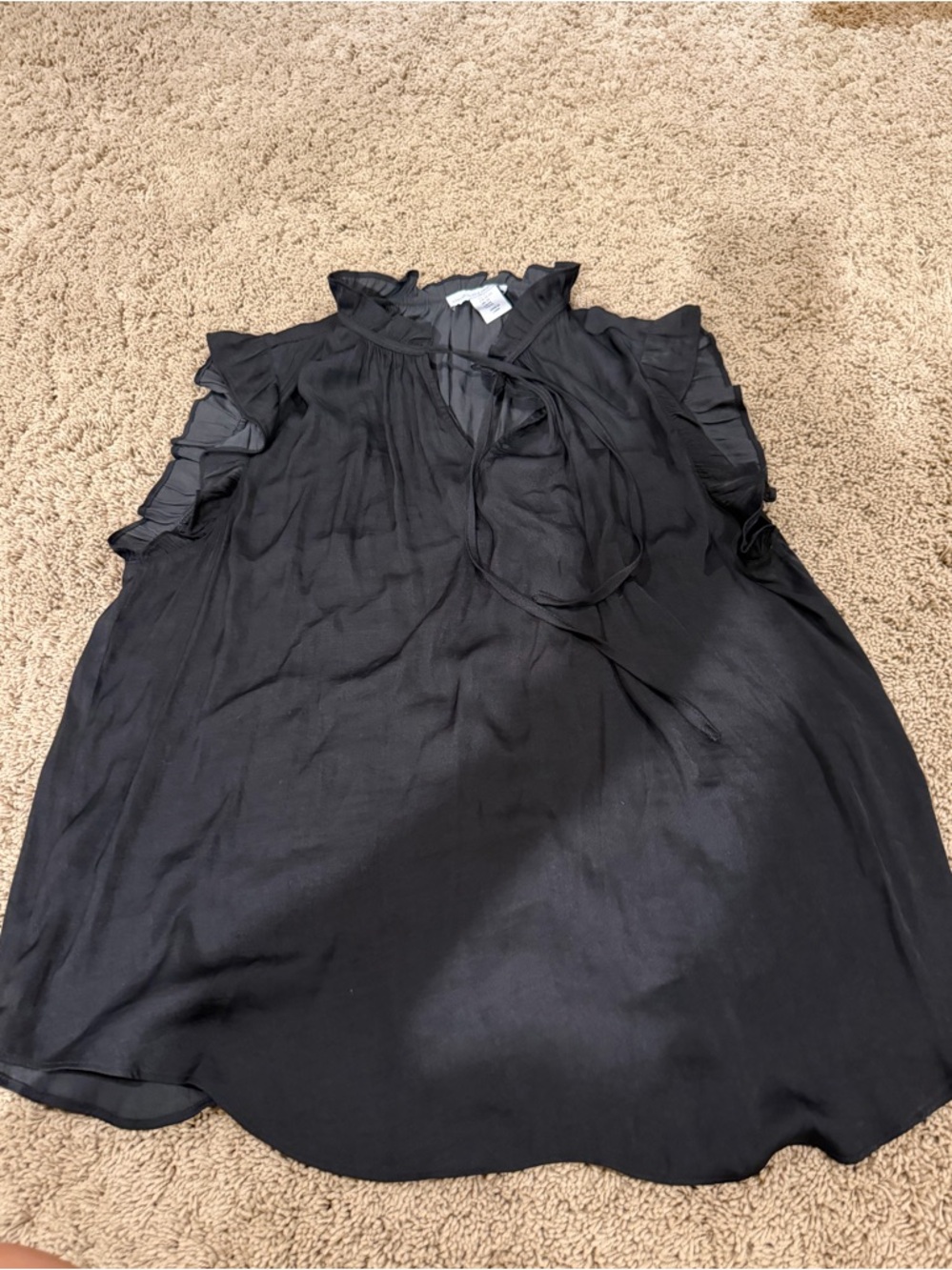 Black cupcakes and cashmere tie up blouse